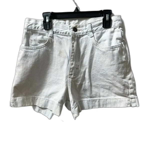Vintage Lee Women's Denim Shorts 8 Light Wash USA Mom High Rise - Picture 1 of 10